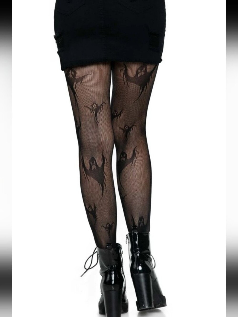 Get Ghosted Fishnet Tights - Picture 3 of 8